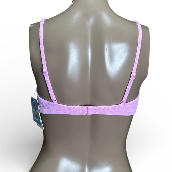 Roxy Women’s Haliewa Knot Bralette Bikini Top Pink Sz: M/10 NWT - Picture 5 of 6